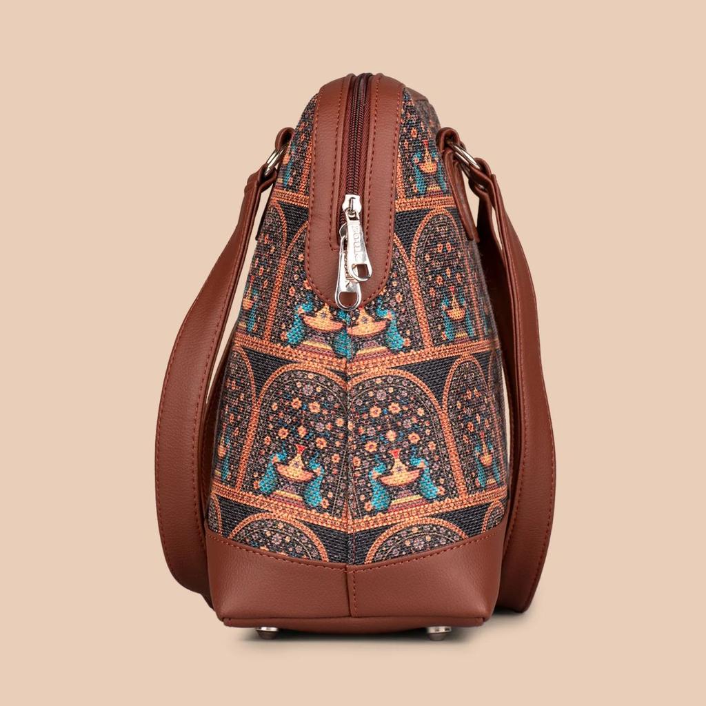 Royal Indian Peacock Motif Carry All Work Bag — photo 4