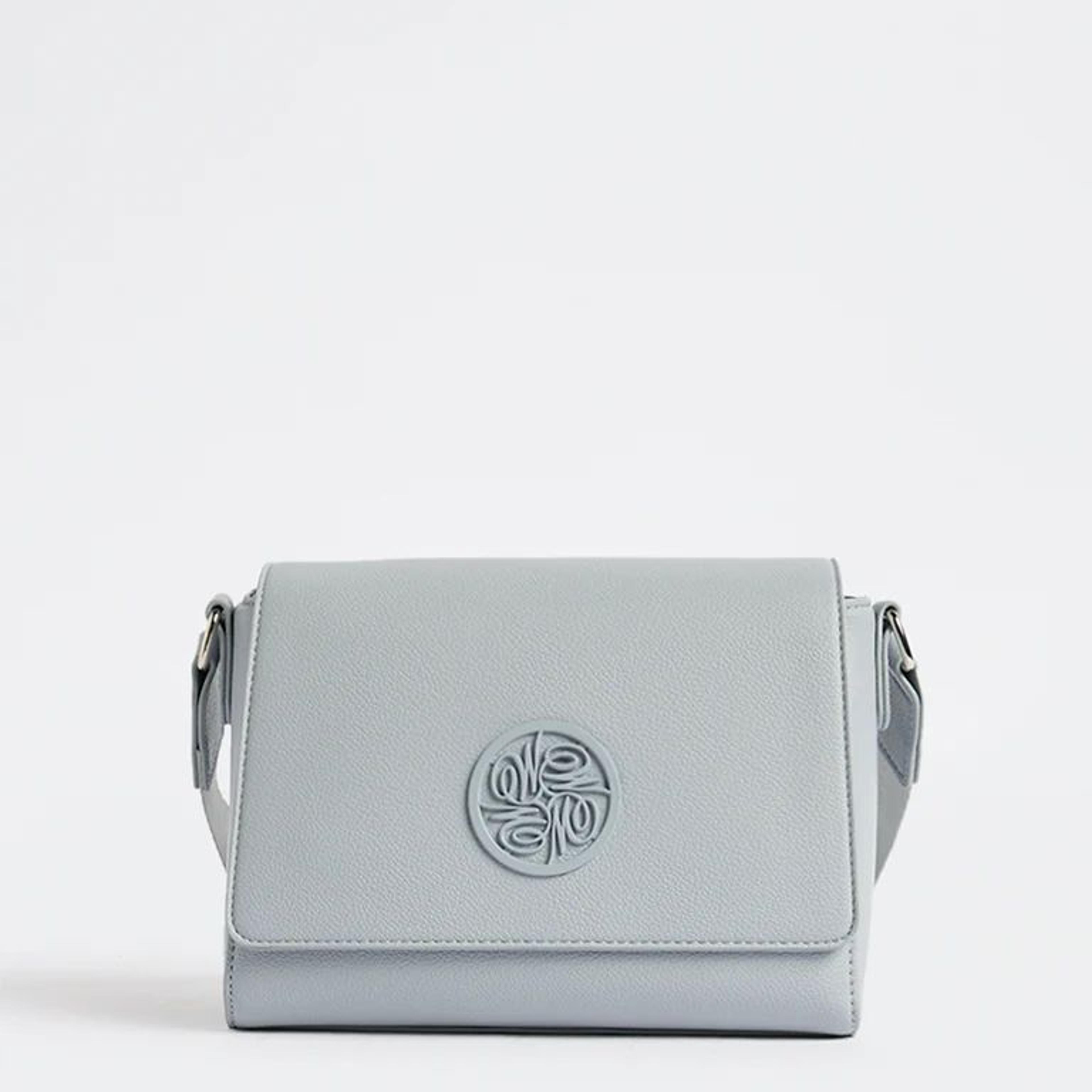Westside Blue Embossed Sling Bag