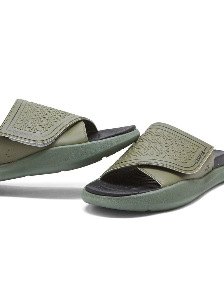 SL-481 Olive Men's Slides — photo 7