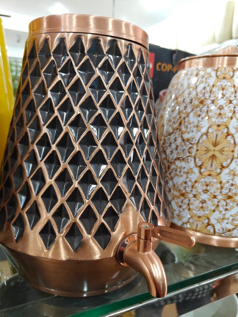 Copper Kettle with Lid | Kitchen Decor | Handcrafted | Brown