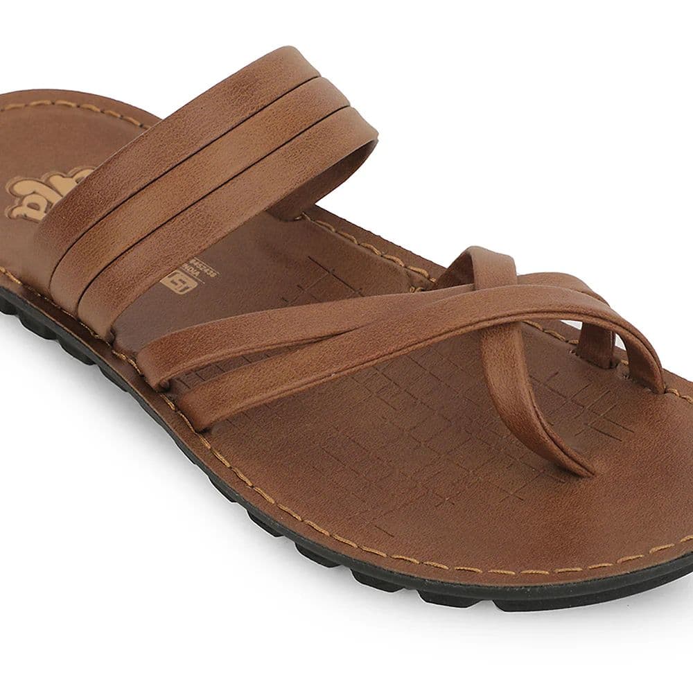 A-HA Tan Casual Slipper For Men MPU-52 By Liberty — photo 4