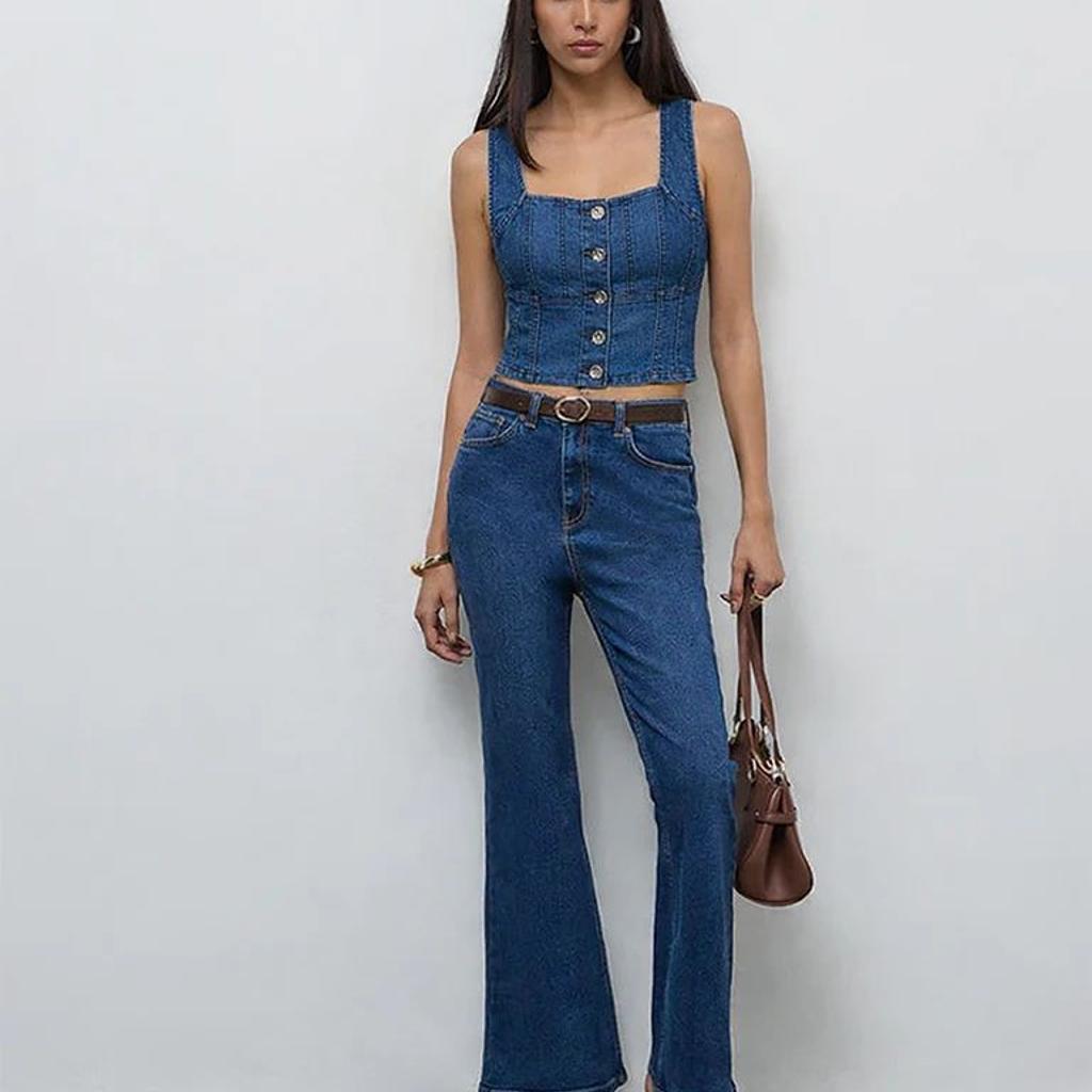 LOV Blue Denim Top
