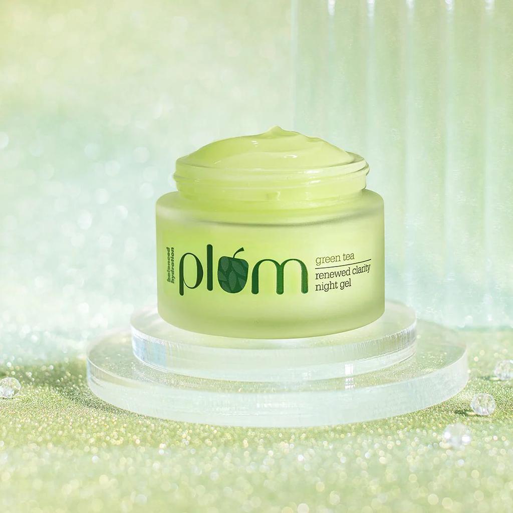 Green Tea Night Gel For Oily, Acne-Prone Skin | Travel-Size| 15 ml