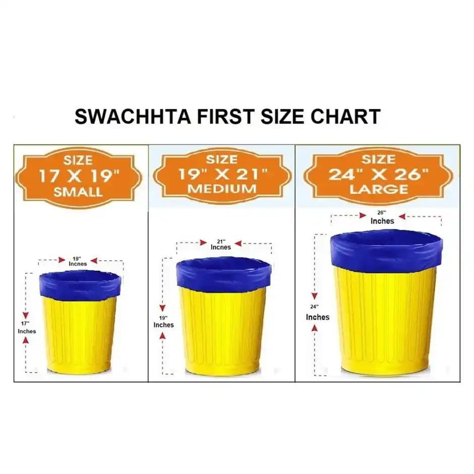 Swachhta First Oxo Bio Degradable Garbage Bags - Blue Large | 24 x 26 inch — photo 3