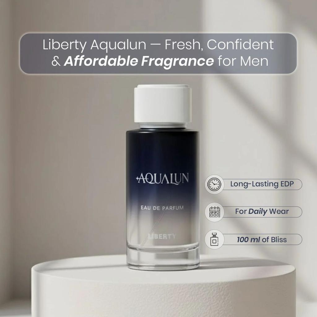Liberty Luxury Aqualun Perfume For Men (100ml), Eau De Parfum (EDP), Long Lasting Smell — photo 8