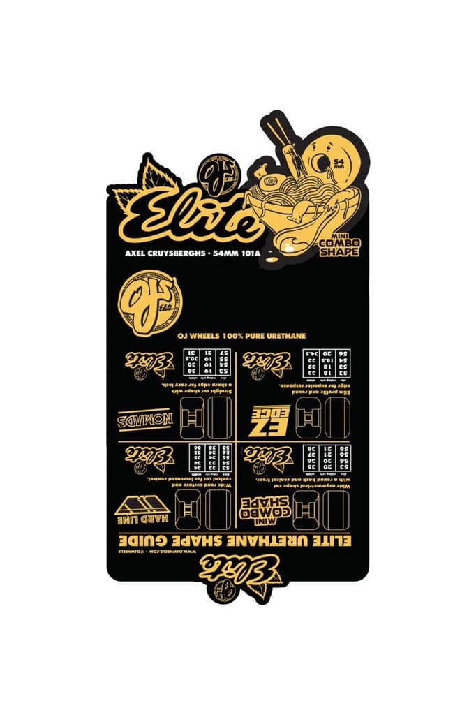 54mm Axel Crusher Ramen Elite Mini Combo 101a OJ Wheels — photo 4