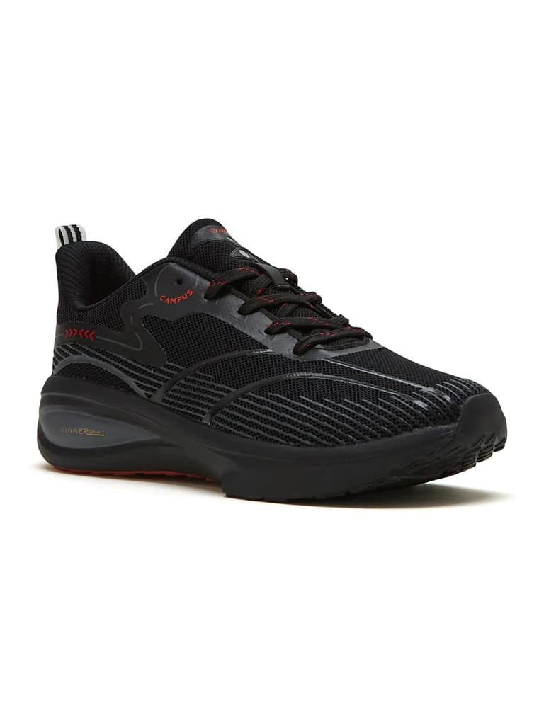 GLITCH Black Men's Running Shoes — Black / 6