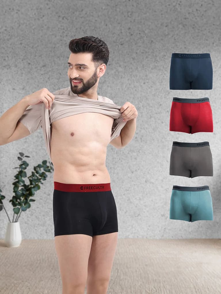Men's Anti-Bacterial Micro Modal Trunk with Luxury (Pack of 5) — photo 14
