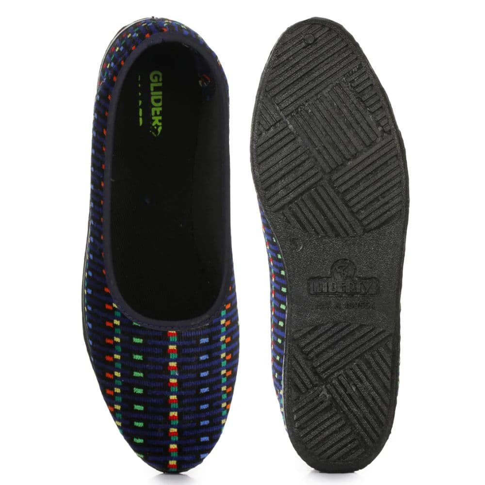 AHA Casual Non-Lacing Blue Ballerina Shoes For Women SPL. BELLY By Liberty — photo 4