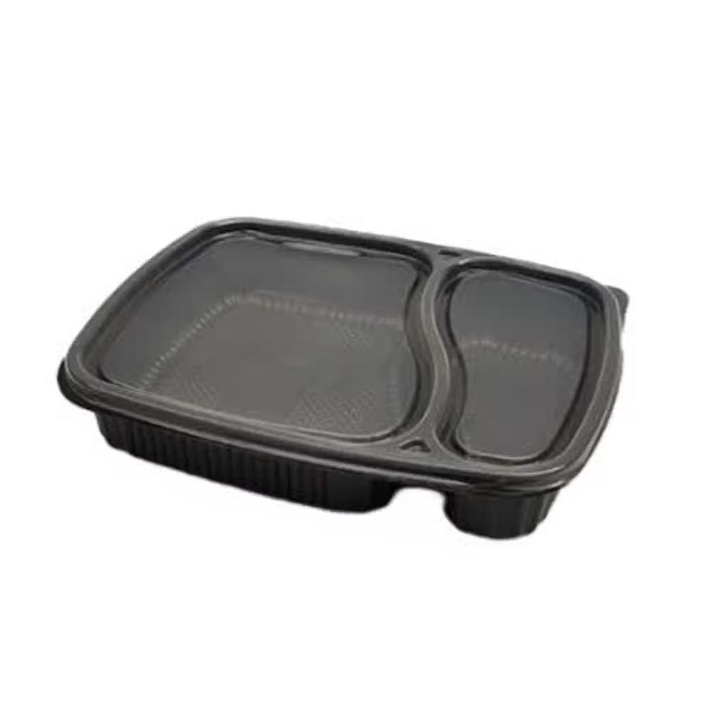 Disposable Platter Thali With Lid | 2 Compartment | 175 x 220 x 35 | Tempware — photo 2