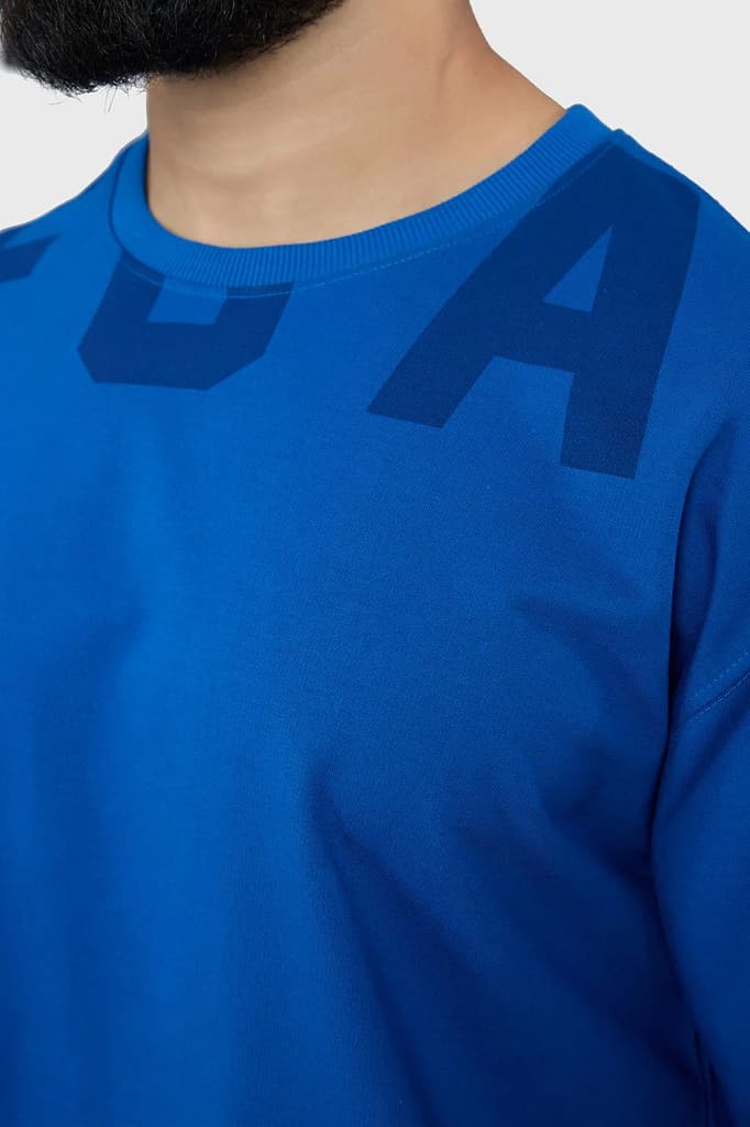 Refined Oversized T-shirt Royal Blue — photo 3