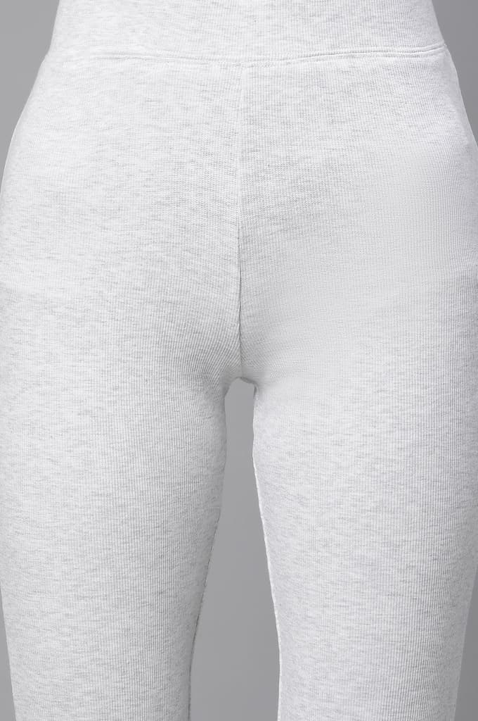 White Boot-Cut Flared Pants — photo 6