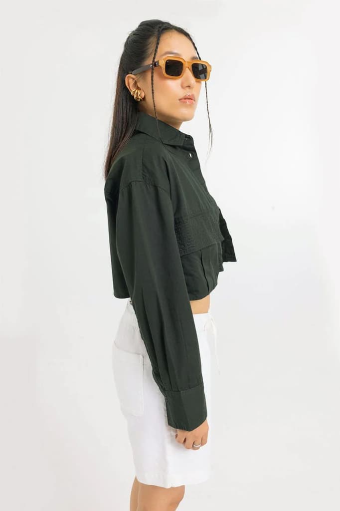WE GO HIGH // CROPPED SHIRT — photo 2