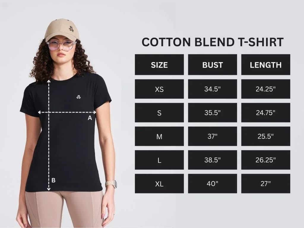 Women's Black Solid Round Neck T-Shirt — photo 8