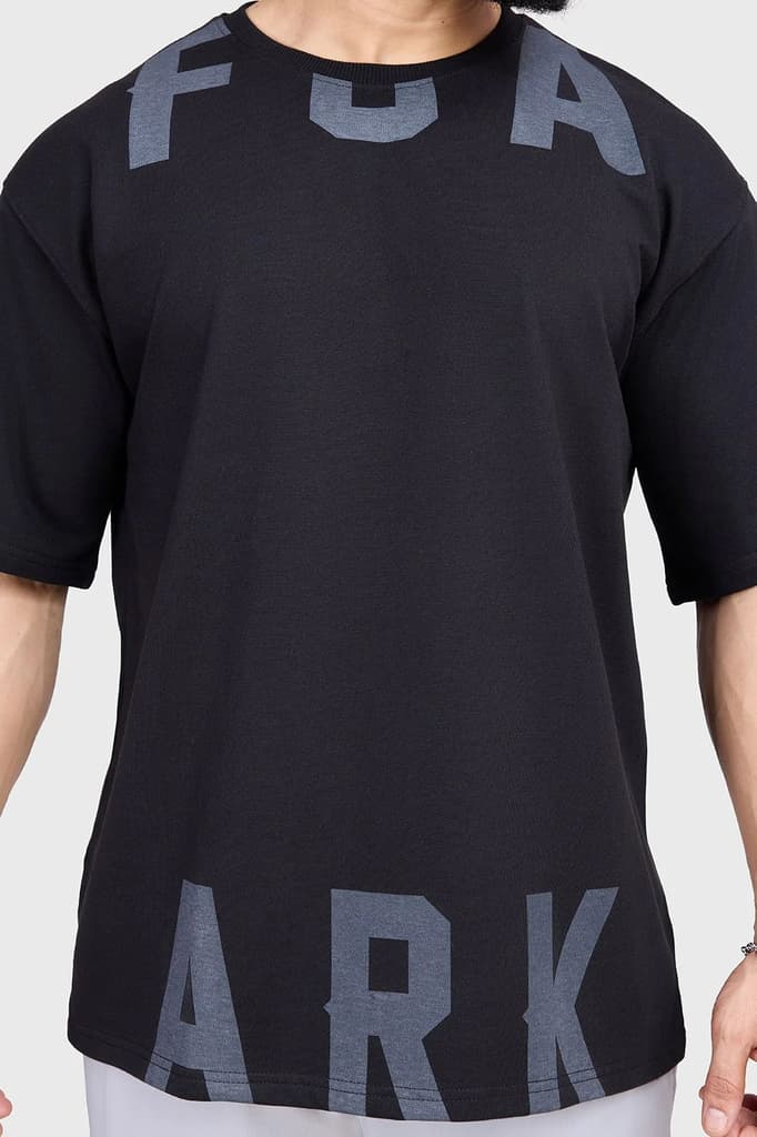 Refined Oversized T-shirt Black — photo 4