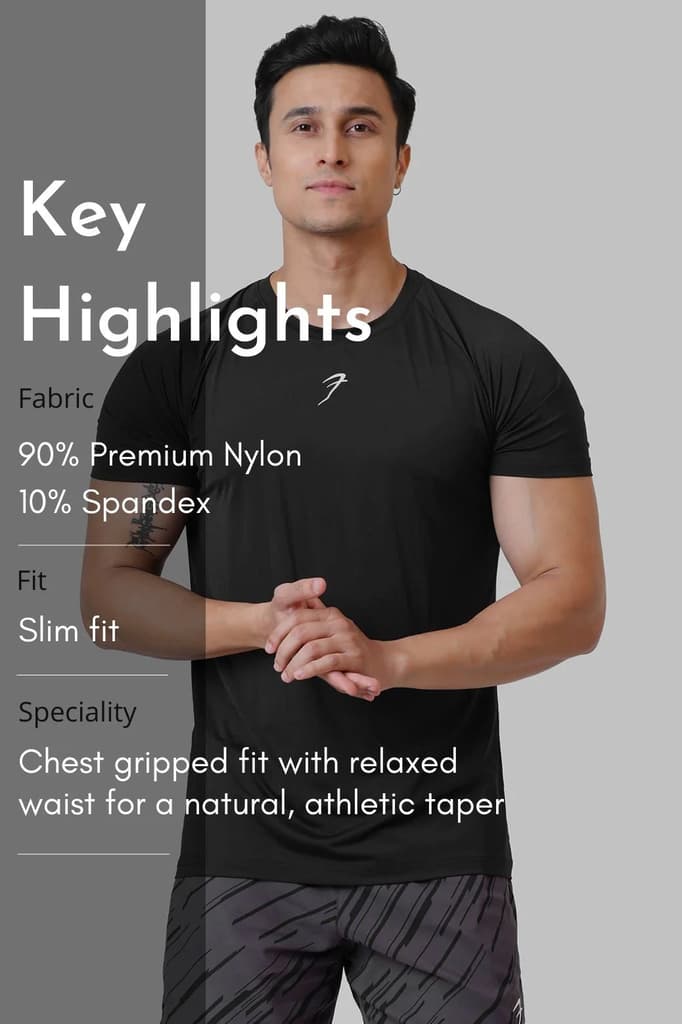 Bare Nylon T-shirt Black — photo 9