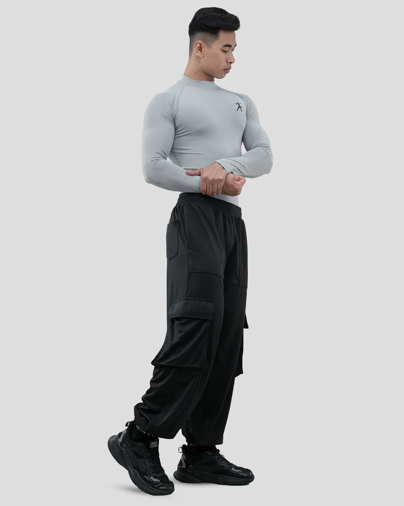 Hustle High Neck Full Sleeve Compression T-shirt — photo 8
