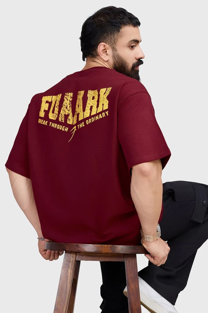 Trendsetter Oversized T-shirt Maroon — XS