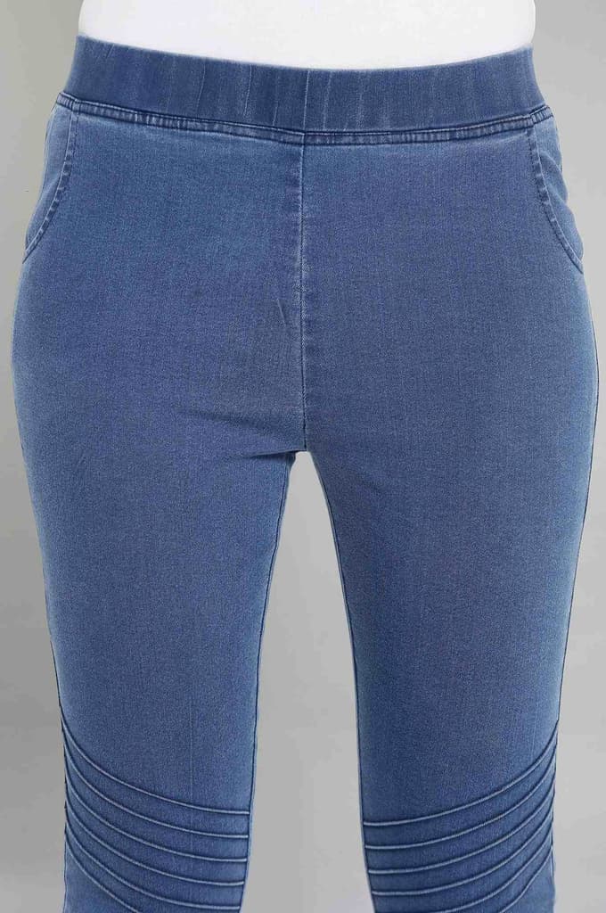 Light Blue Pintucks Jegging — photo 6