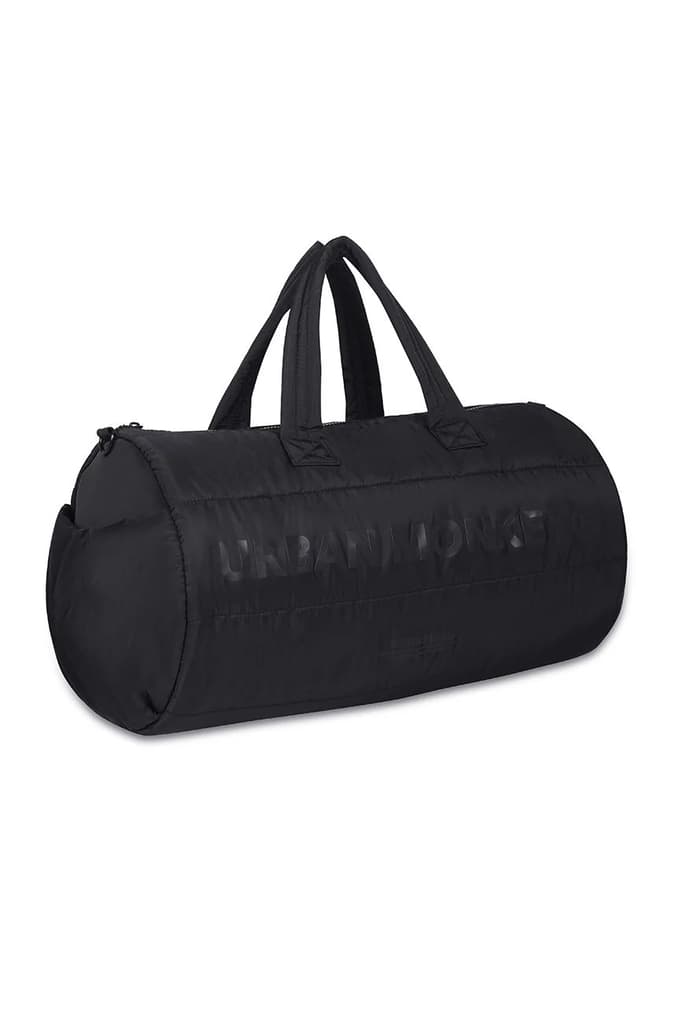 Puffer Duffle Bag // Black On Black