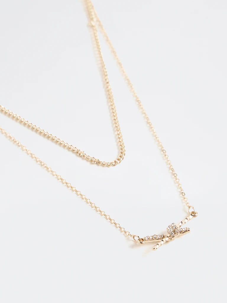 Westside Accessories Gold Knot Necklaces - Pack of 2 — photo 3