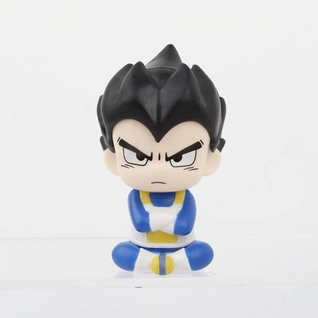 Chibi Saiyan Warrior PVC Collectibles | Dragon Ball Z Sitting Figurines — Vegeta Figure