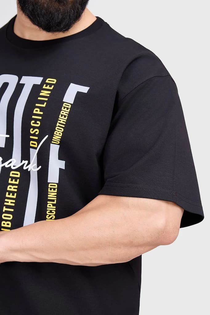 Hustle Oversized T-shirt Black — photo 4