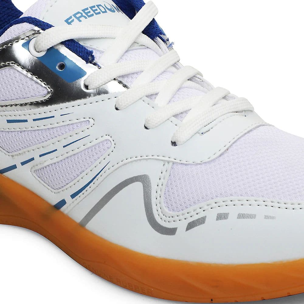 FREEDOM Sky Blue Sports Non-Marking Paddle/Pickleball & Badminton Shoes For Men ASPIRE-1E By Liberty — photo 5