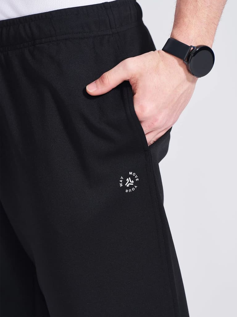 Men's Black Regular Fit Track Pants — photo 3