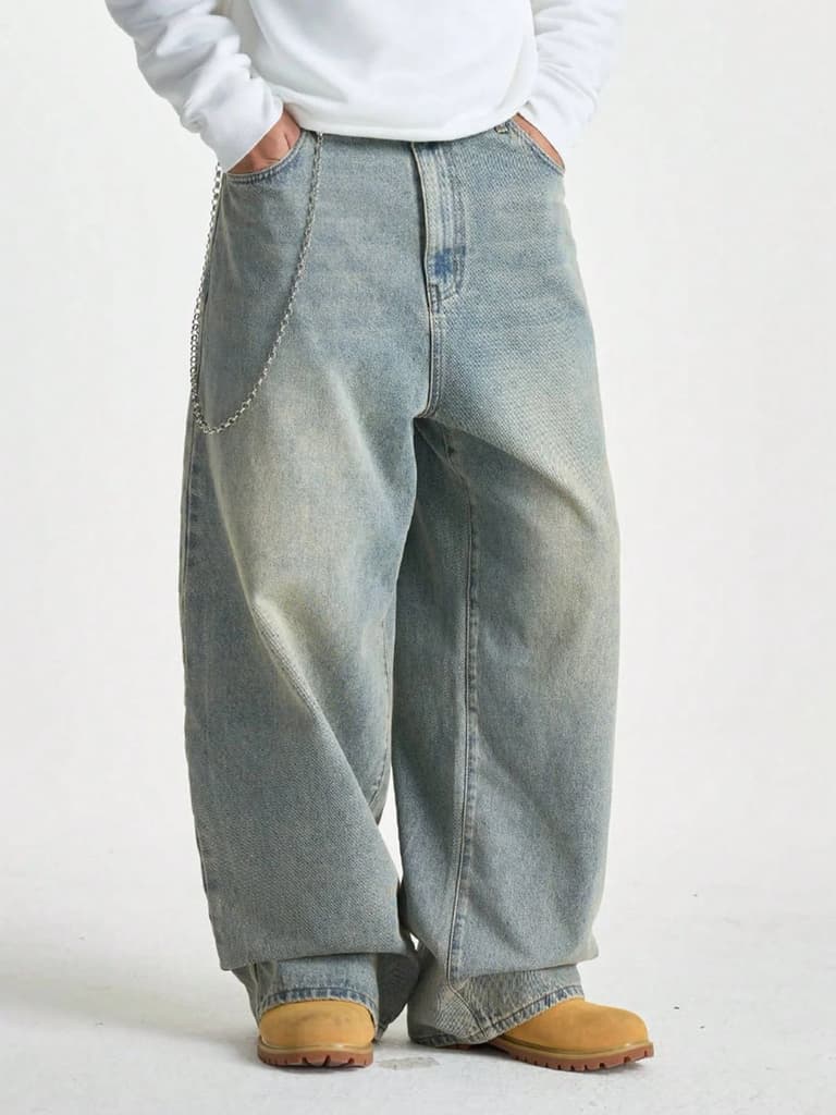 Untamed Blue Baggy Jeans — photo 2