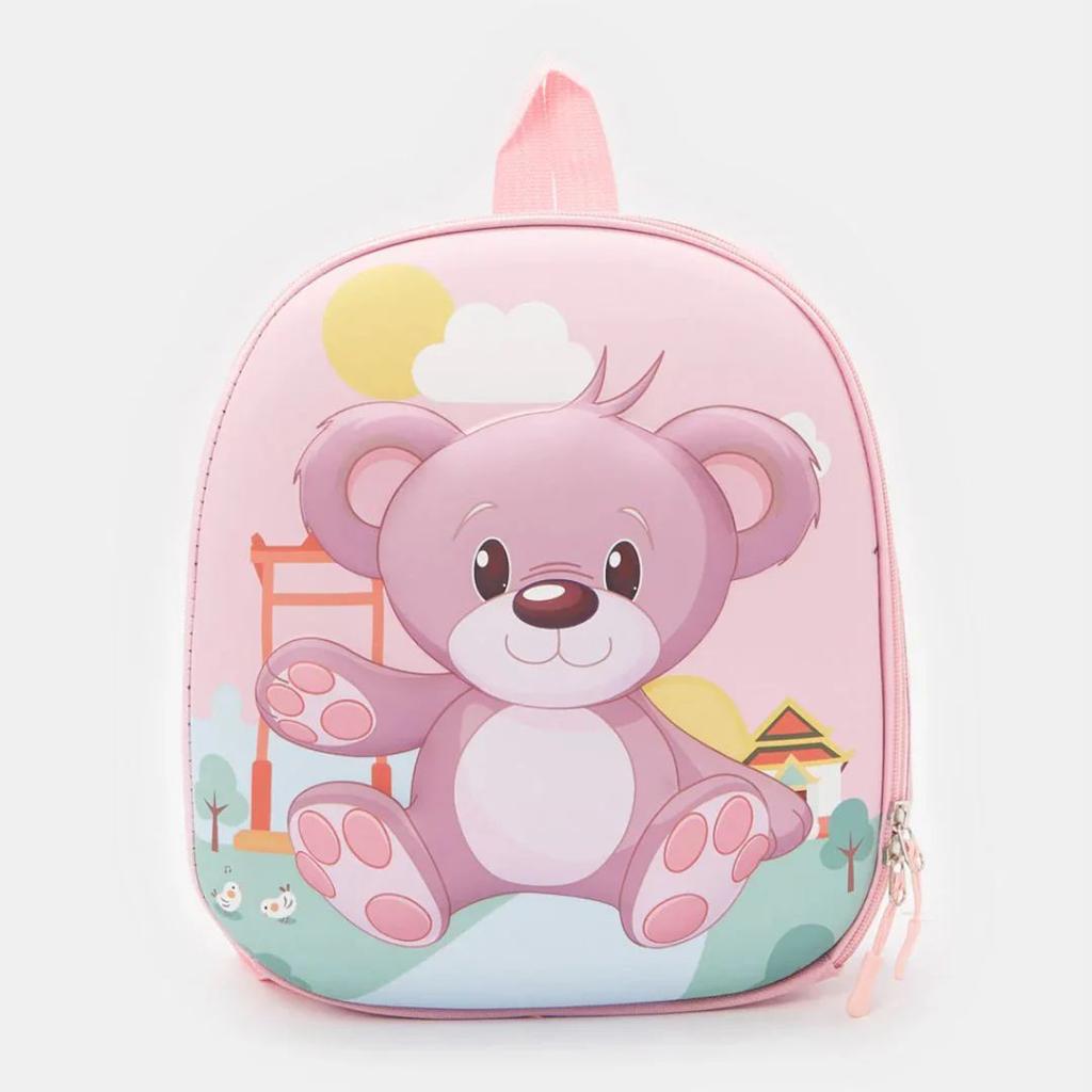 Snuggle Teddy Kids Backpack – Adorable Pink Preschool Bag