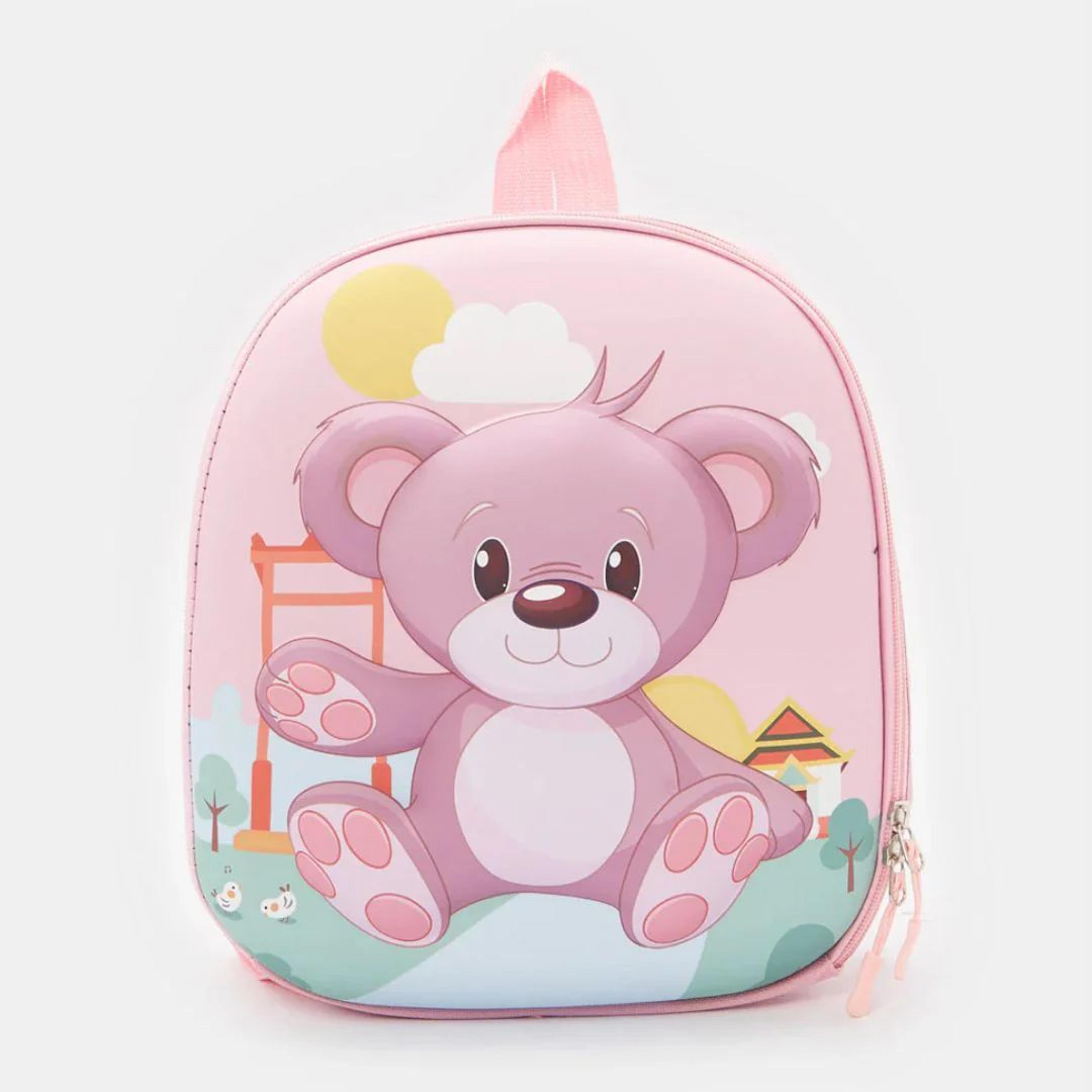 Snuggle Teddy Kids Backpack – Adorable Pink Preschool Bag