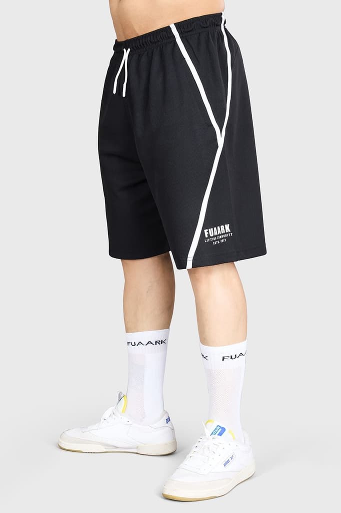 Drip Oversized Shorts Black — S