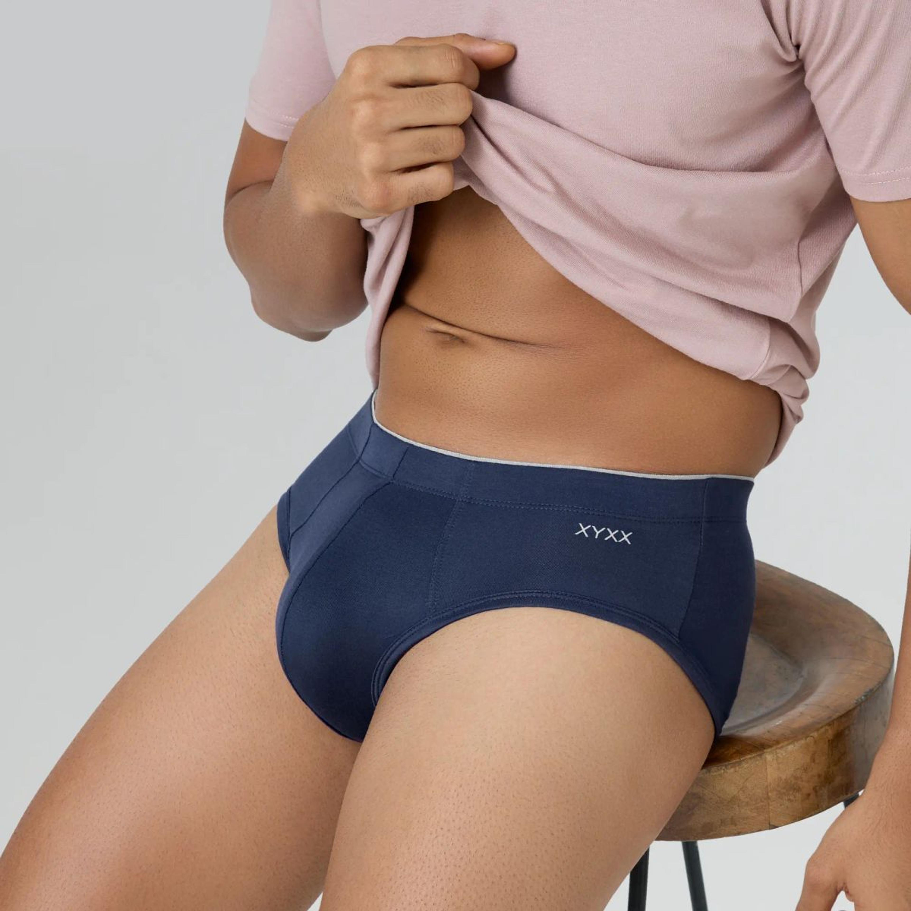 Super Combed Cotton-Modal Briefs - Estate Blue