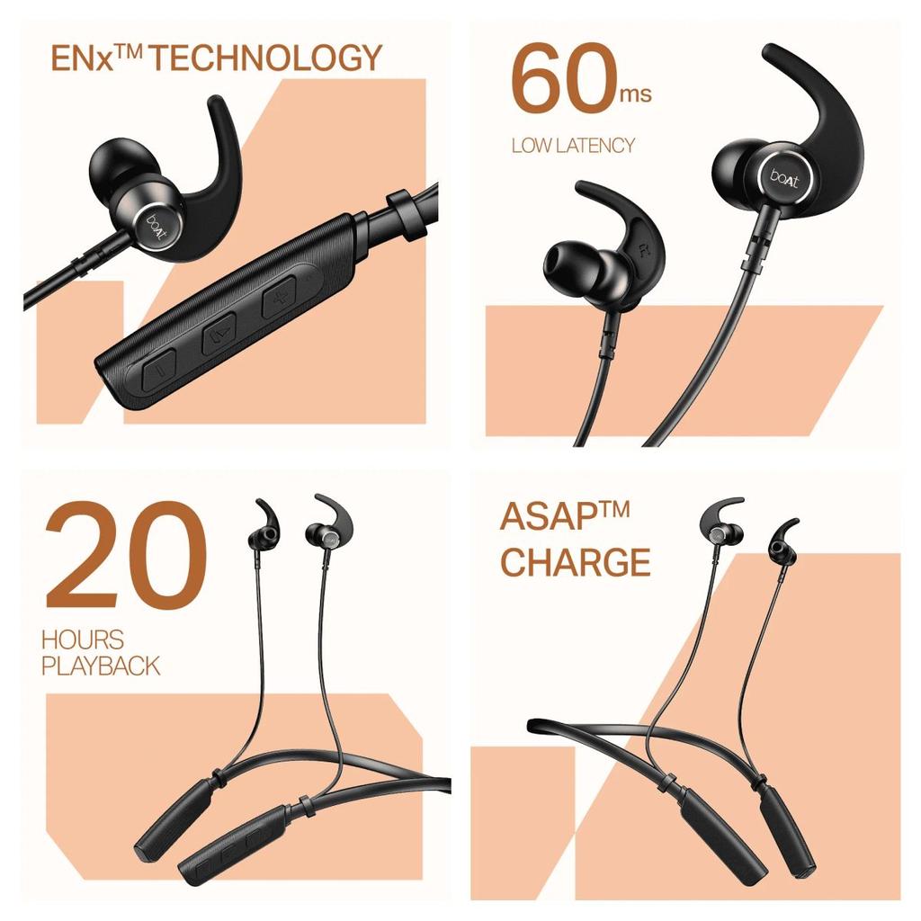 boAt Rockerz 203 | Wireless Neckband with BEAST™ Mode, ENx™ Tech, Dual Pairing & 20H Playback — photo 9