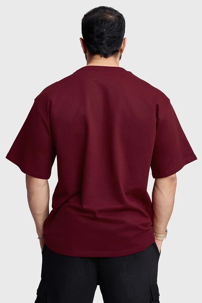 Inspiration Oversized T-shirt Maroon — photo 7