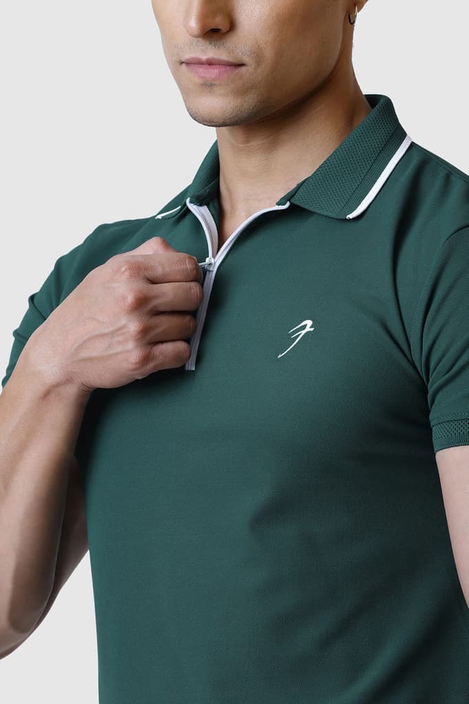 Stride Polo T-shirt Green — photo 3