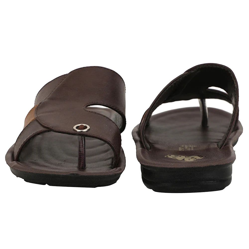 A-HA Brown Casual Flat Sandal For Men MPU-58 By Liberty — photo 6