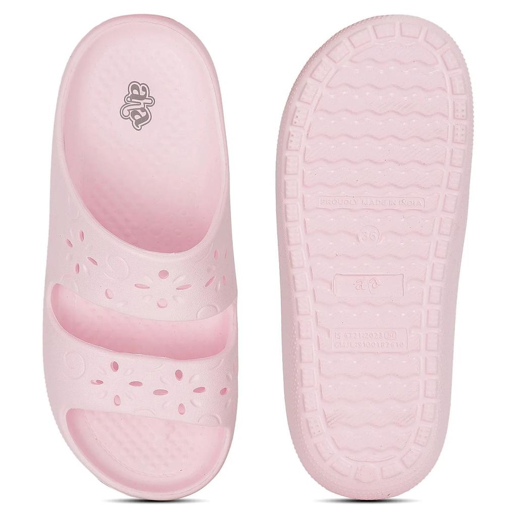 A-HA COSYWALK-E Light Pink Casual Slides For Women By Liberty — photo 4
