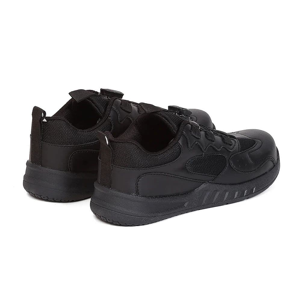 Leap7X SKOLGAMEBO Kids' Black School Shoes - SCHOOL TWIST & GO with Memory Foam Comfort — photo 6