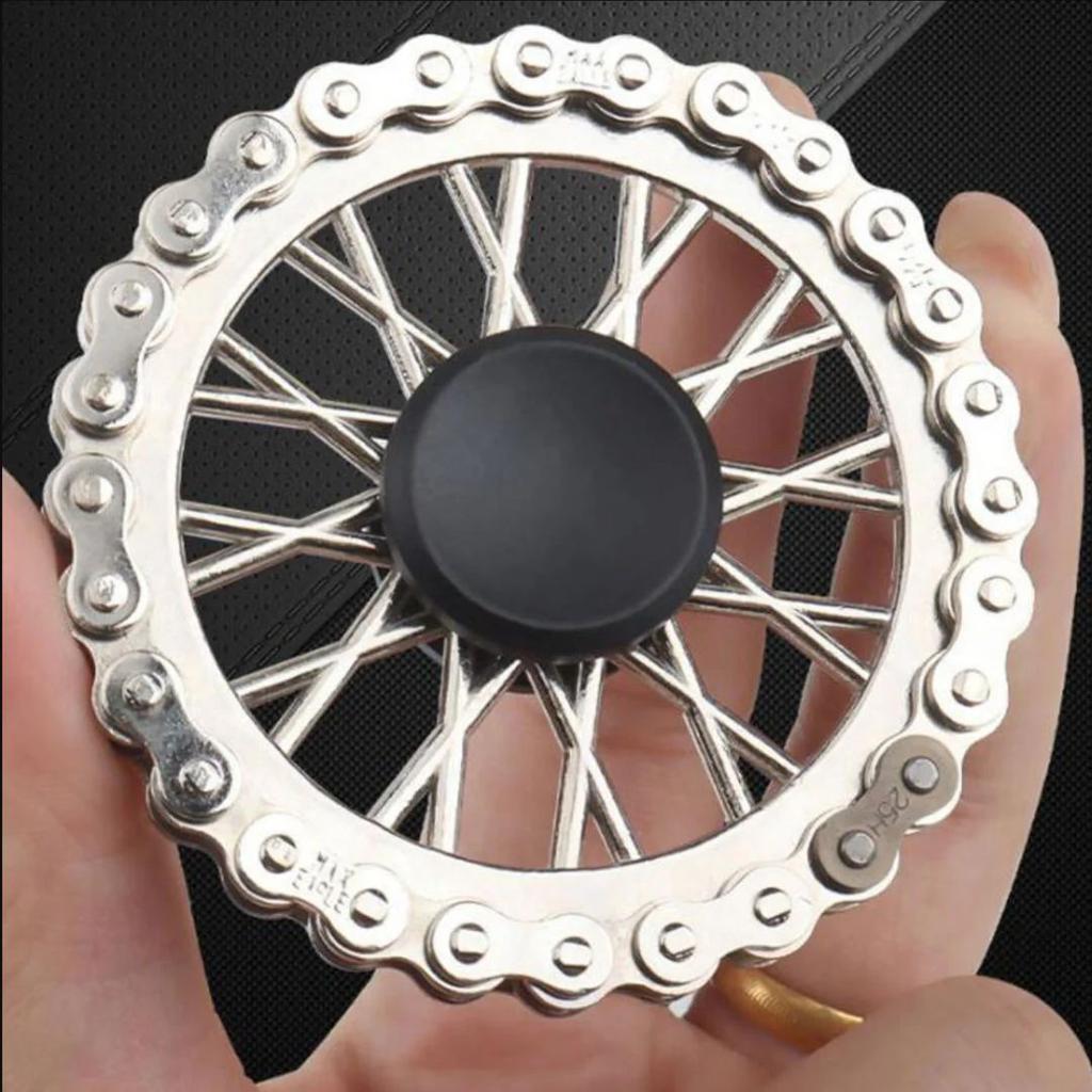 Metal Chain Wheel Fidget Spinner — photo 3