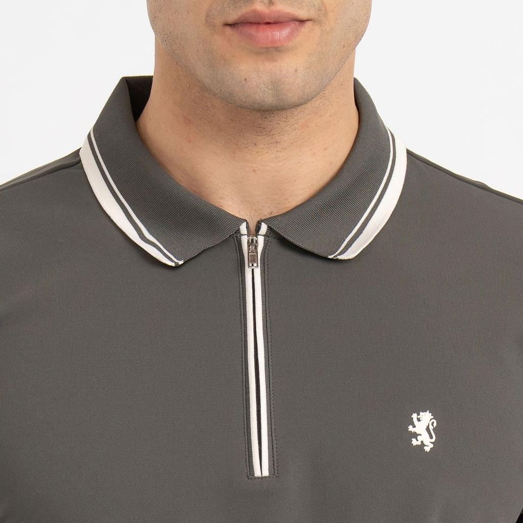 T Shirts for Men in Olive | Polo Half Sleeve T Shirt — photo 4