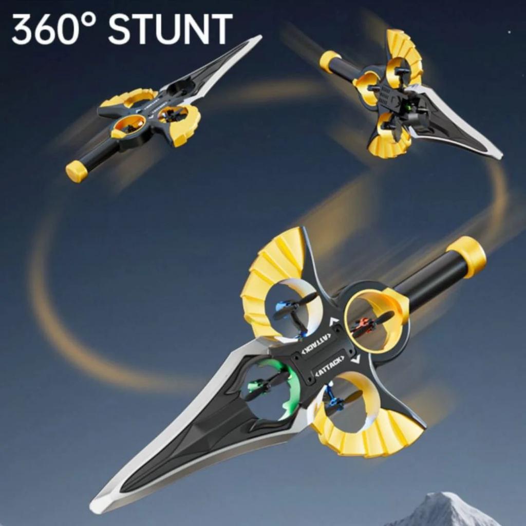 Flying Sword RC Drone Toy | 4-Propeller Hover Blade - Thermocol — photo 4
