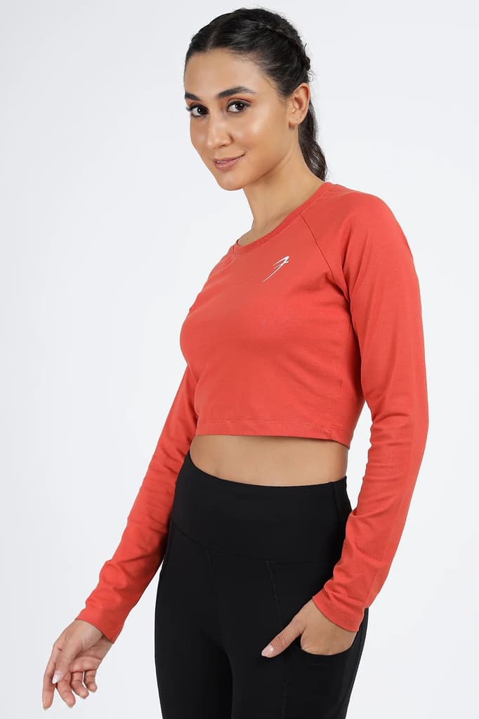 Legacy Crop Top T-shirt Rust — photo 4