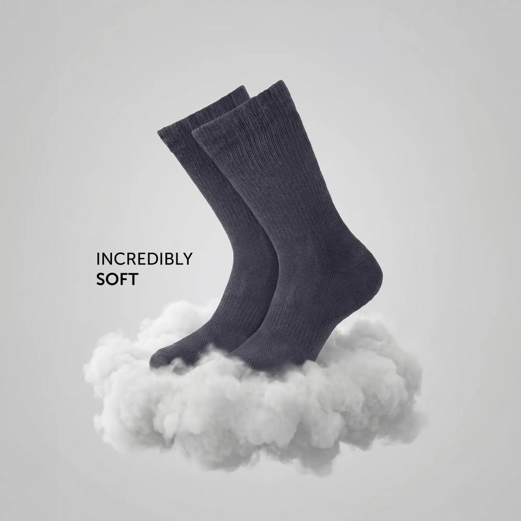 Crew-Length Socks - Graphite Grey