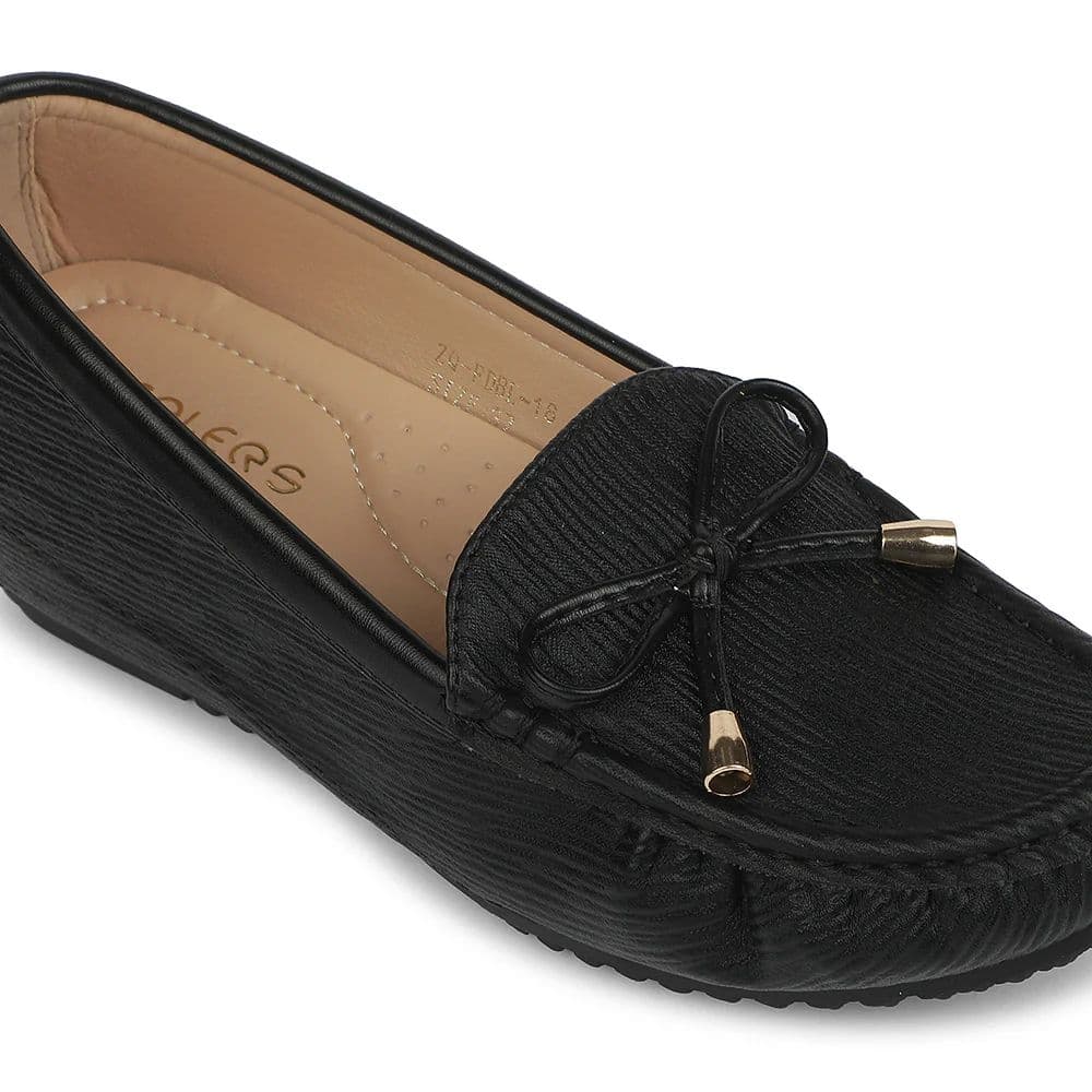 Healers Black Casual Flat Ballerina for Women ZQ-FDBL-18 by Liberty — photo 5