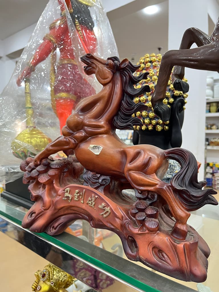Wooden Horse Figurine | Decoration | Wood | Brown