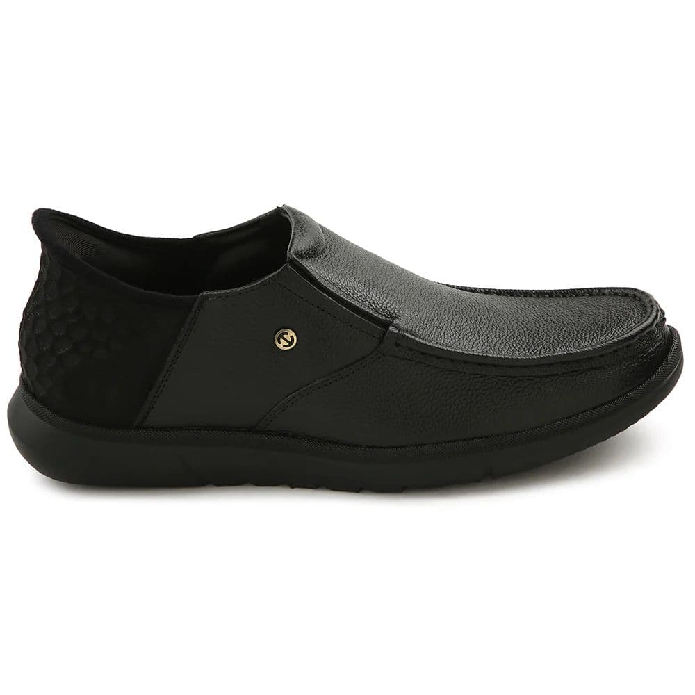 Healers Black Formal Non Lacing Moccasin For Men S201-02 By Liberty — photo 2