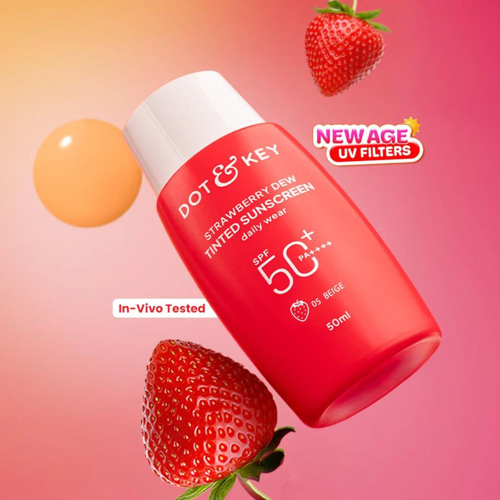 Strawberry Dew Tinted Sunscreen SPF 50+ PA++++ With New-Age UV Filters — photo 15