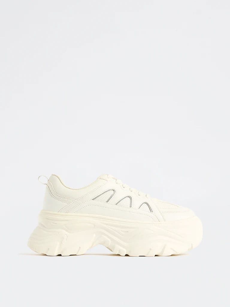 LUNA BLU White Chunky Sneakers — photo 3